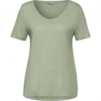 Street One Dames T-shirt in Groen Maat 36