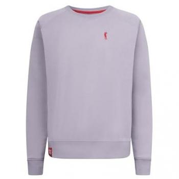 Herren‑Sweatshirt Basic Kippes – DERBE, M, Lavender Gray, 80 % Baumwolle, 20 % Polyester – Rundhals, Langarm