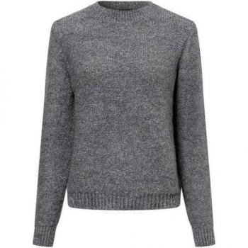 More & More Strickpullover für Damen, Größe 36, Mittelgrau