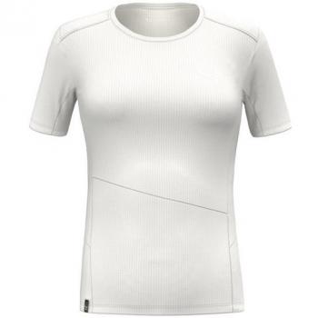 Salewa Frauenfunktionsshirt Puez Sporty Dry in Weiß/Dunkelgrau, EU-36