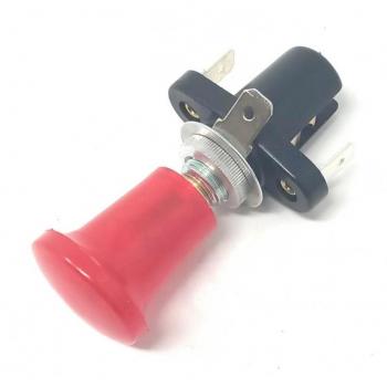 Interruttore a tiretto in gomma luminoso rosso 12V 12A
