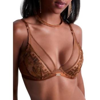Aubade Rules of Attraction Tri‑Plunge Bra in Brown, 32C