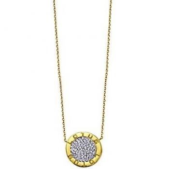 Collar Lotus Silver Trendy LP1252-1/2 de Plata con Circonita para Mujer