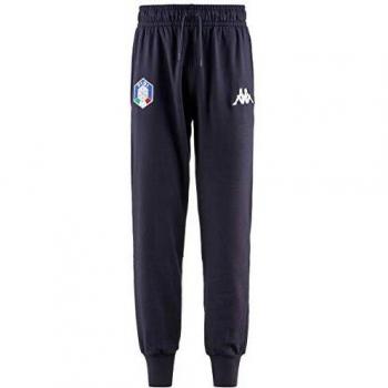 Kappa Felpa con Cappuccio e Zip Intera Blu Navy