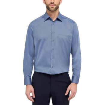Eterna NON-IRON Langarmherrenhemd COMFORT FIT – Blau Denim, 41