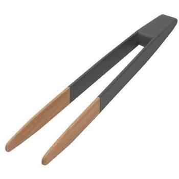 Pince à toast bambou anthracite 24 cm Pebbly