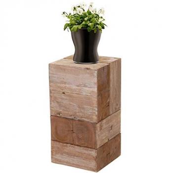 Table à fleurs en bois de sapin HWC-A15, colonne décorative