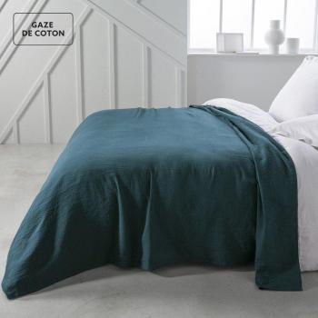 Today Essential Cotton Bedspread in Blue 220x240 cm