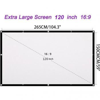 Pantalla Outdoor–Indoor 60‑150 Pulgadas HD