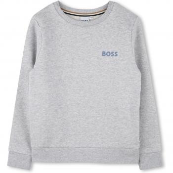 Sweat-shirt en molleton gris BOSS 10A garçon