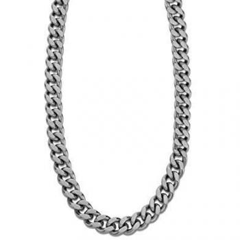 LOTUS STYLE Collar LS2061-1 Hombre en Negro Acero Inoxidable 316l 500.0 mm