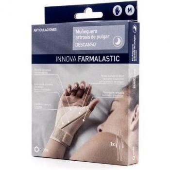 Farmalastic Muñequera Artrosis De Pulgar Descanso Mano Izquierda Talla M, 1 Ud