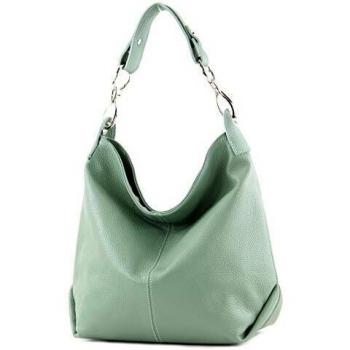 Graue Grün Ledertasche Modamoda T168 – Umhänge