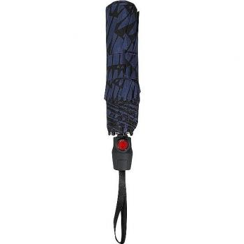 Knirps handmatige paraplu blauw met zwart