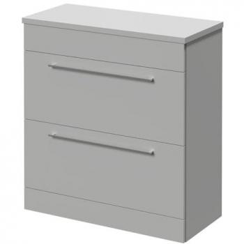 390 Floor Standing Vanity Unit with Polished Chrome Handles
