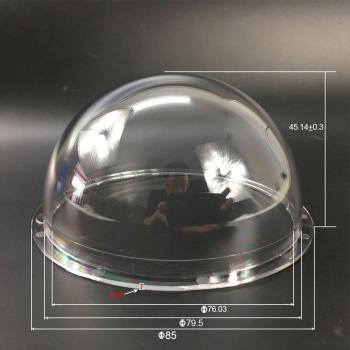 Mini dôme de caméra 3,1 pouces intérieur/extérieur transparent