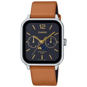 Casio Men's Brown Leather Analog Watch MTP-M305L-1AVER