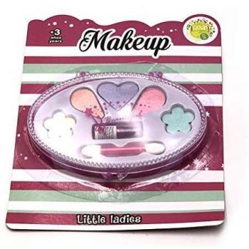 Cajita de maquillaje elipse rosa