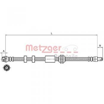 Metzger Bremsschlauch vorne rechts Volvo S60 S80 V60 V70