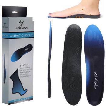 HUSK'SWARE Flat-Foot Orthopädische Einlagen – Blau, Damen 38‑38,5 / Herren 38‑38,5