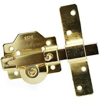 Chiavistello di Sicurezza EDM 85197 Acciaio Dorato – Blocco Rotondo