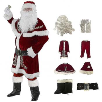 Ensemble de Noël : costume du bonhomme rouge