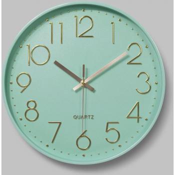 30cm Gentle Pink Gold Kids Room Wall Clock