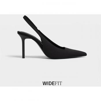 Scarpe slingback tacco alto nere