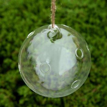 Decorative Hand-Blown Glass Wall Vase