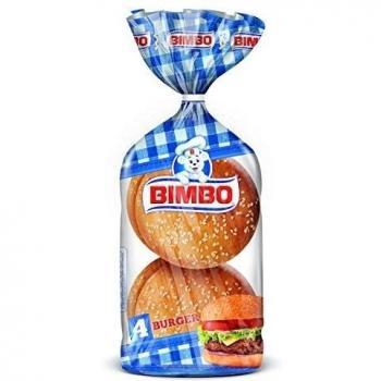 Pan de Hamburguesa Bimbo, 220g, 4 piezas