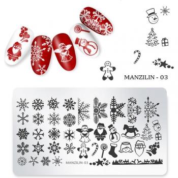 Nail Decoration Stamping Plate for Christmas