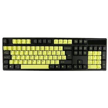Tai‑Hao Dual‑Tone PBT Double Shot (Black/Yellow, US ANSI)