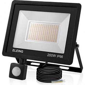 ELEING Outdoor‑Scheinwerfer 200 W LED – Garage & Garten