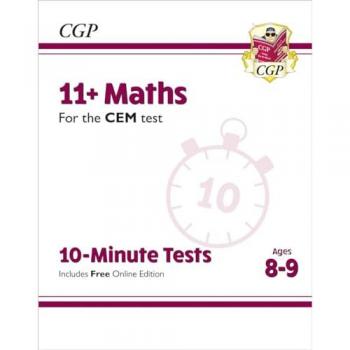 11 CEM 10Minute Tests Maths Ages 89 with Online Edition by CGP Books