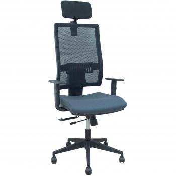 Silla de Oficina Horna con cabecero gris oscuro