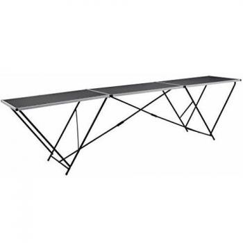 VidaXL Folding Pasting Table MDF and Aluminium 300x60x78 cm UK HOT