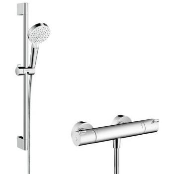 Conjunto de ducha Hansgrohe Crometta Vario 0,65m/Ecostat 1001 cl