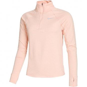 Nike Therma‑Fit Element Damen-Halbzipper Lauftop – Koralle/Grau, L