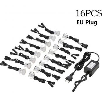16-Pack Outdoor Recessed Floor Lamps for Yard