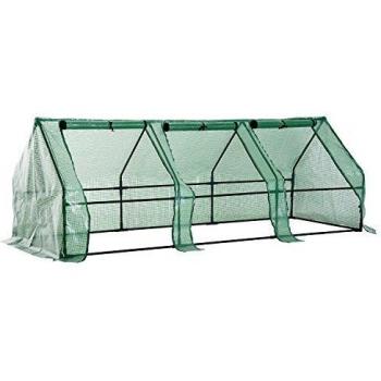 Outsunny Greenhouse 2,7 m Tubo Acciaio 270×90×90 cm con PE 140 g/m²