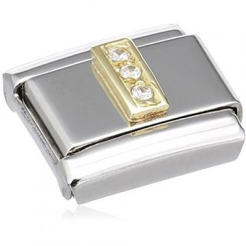 Brillantes Circonitas I en Acero y Oro