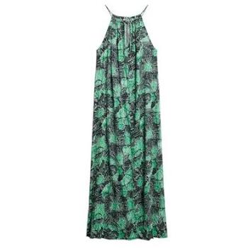 Superdry Frauen-Strandmaxi mit Trägern in Grün