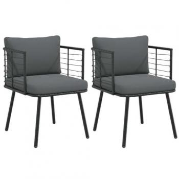 Sillones de Rattan Negro para Jardín y Terrazas