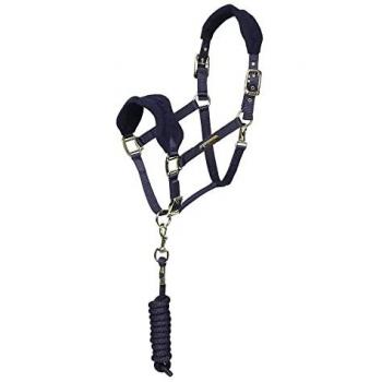 Shires Arma Fleece Headcollar with Lead Rope – Pony
