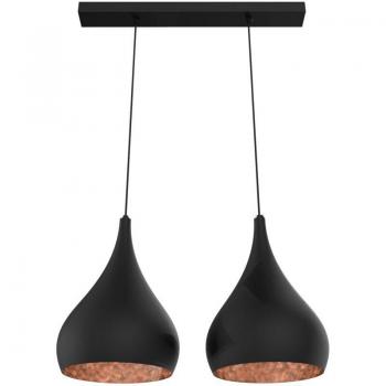 Calice Lineare Metallico Lumicom Nero