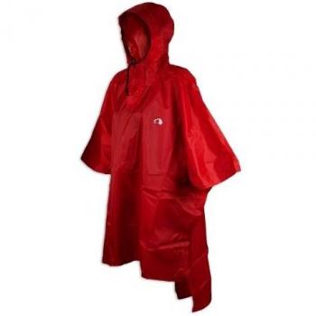 Tatonka wasserdichter Regenponcho, rot, Größe XL-XXL