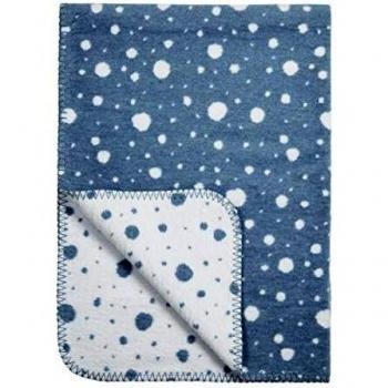 Meyco Wiegedecke Punkte 75x100 cm, Jeansblau