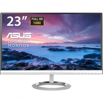 Asus 23‑Zoll Bildschirm mit 5 ms Reaktionszeit – Full HD – Schwarz/Silber