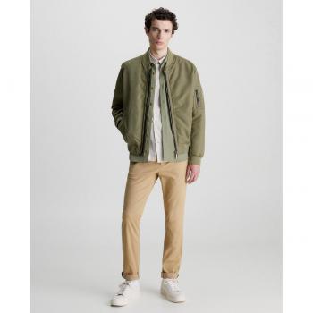 Calvin Klein Pantaloni Chino Slim Fit Moderno Travertine 36