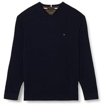 Tommy Hilfiger Big & Tall Strickpullover – Rundhals, Bündchen, BT‑Pima Org CTN Cashmere CN‑B (XXL, blau)